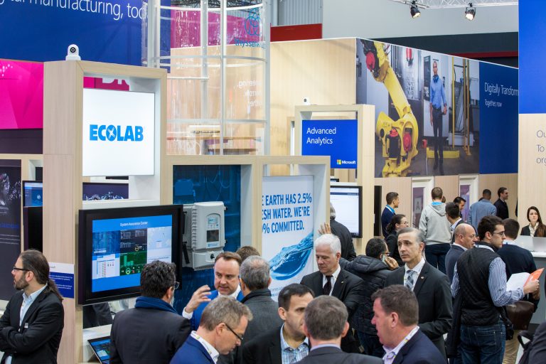Hannover Messe 2017: Microsoft Stand (Ecolab)