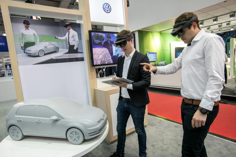 Hannover Messe 2017: Microsoft Stand (Volkswagen)