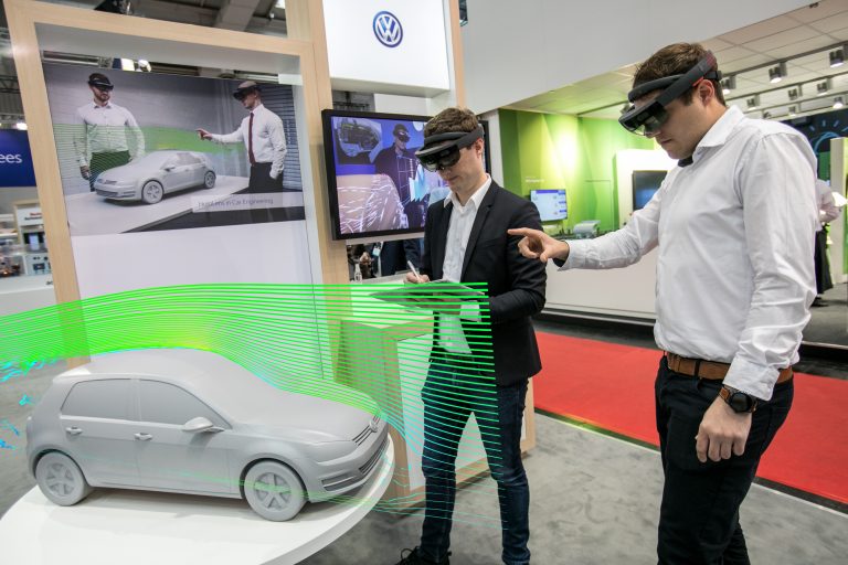Hannover Messe 2017: Microsoft Stand (Volkswagen)