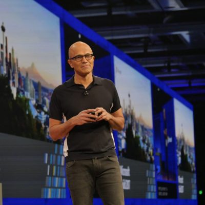 Build 2017: Microsoft-CEO Satya Nadella auf der Bühne