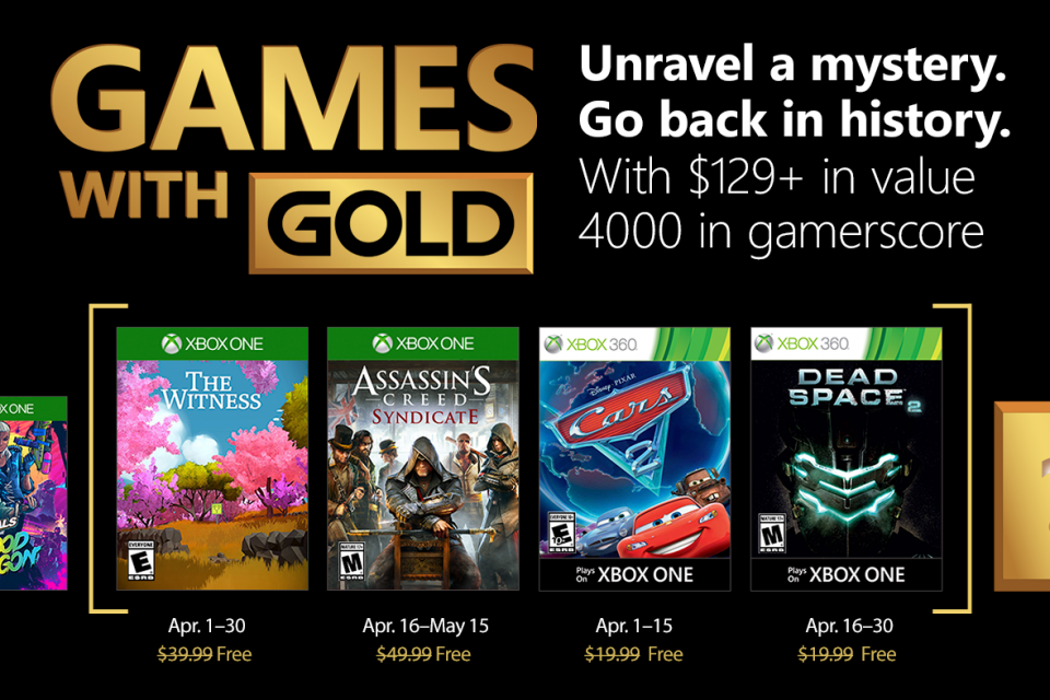 Games with Gold April 2018