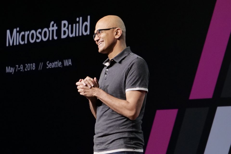 Microsoft CEO Satya Nadella at Build 2018 in Seattle (Quelle: Microsoft)