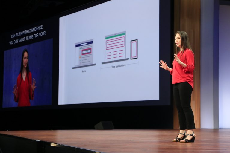 Kristina Behr, Microsoft partner group program manager, at Build 2018