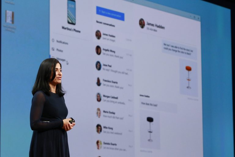 Shilpa Ranganathan, general manager of Mobile and Merchandising Experiences, at Build 2018