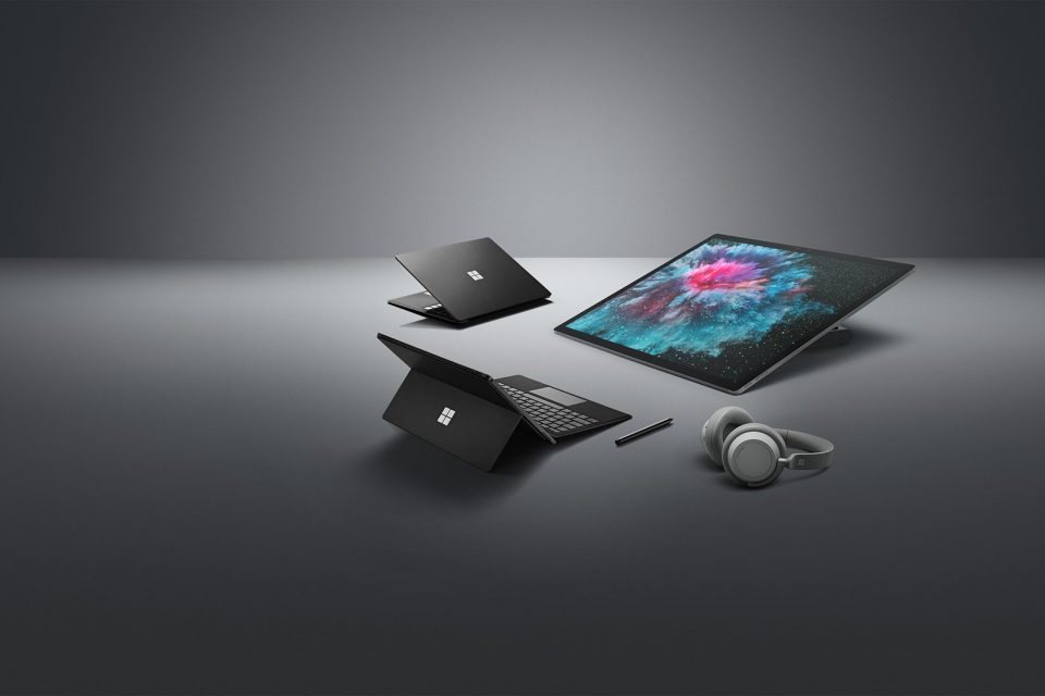 Surface Pro 6, Surface Laptop 2, Surface Studio 2, Surface Headphones