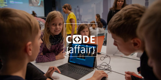 Kinder beim Coden auf der Code Affair 19