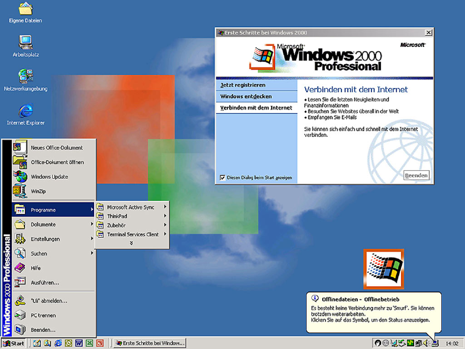 Windows 2000 Professional Screenshot
