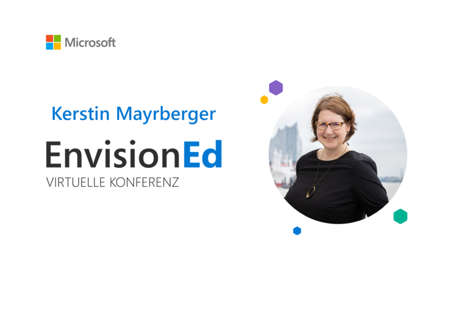 Kerstin Mayrberger, Sprecherin bei der virtuellen Microsoft Bildungskonferenz EnvisionEd