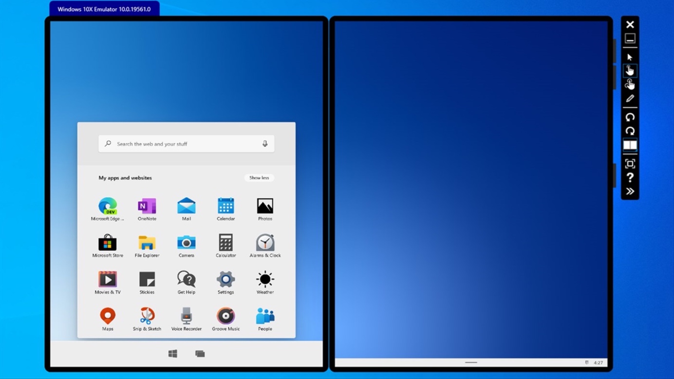 Windows 10x Beta Version Screenshot