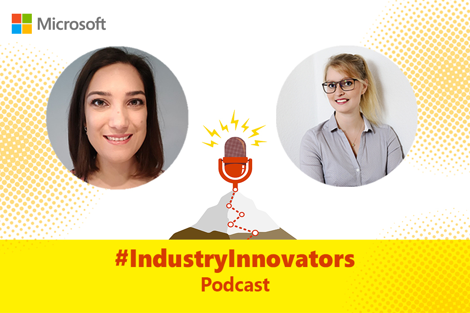 Marlene Eigl und Tanita Martin im Industry Innovators Podcast über Diversity und Inklusion. Auf dem Bild sind Fotos der beiden zu sehen sowie das Podcast-Logo