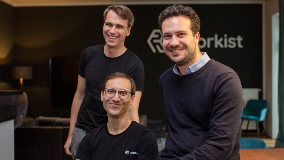 Das Gründerteam von Workist: Alexander Müller (Managing Director), Dr. Fabian Brosig (CTO) und Tim Wegner (Managing Director). 