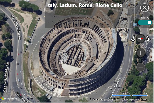 Luftaufnahme Kolosseum in Rom