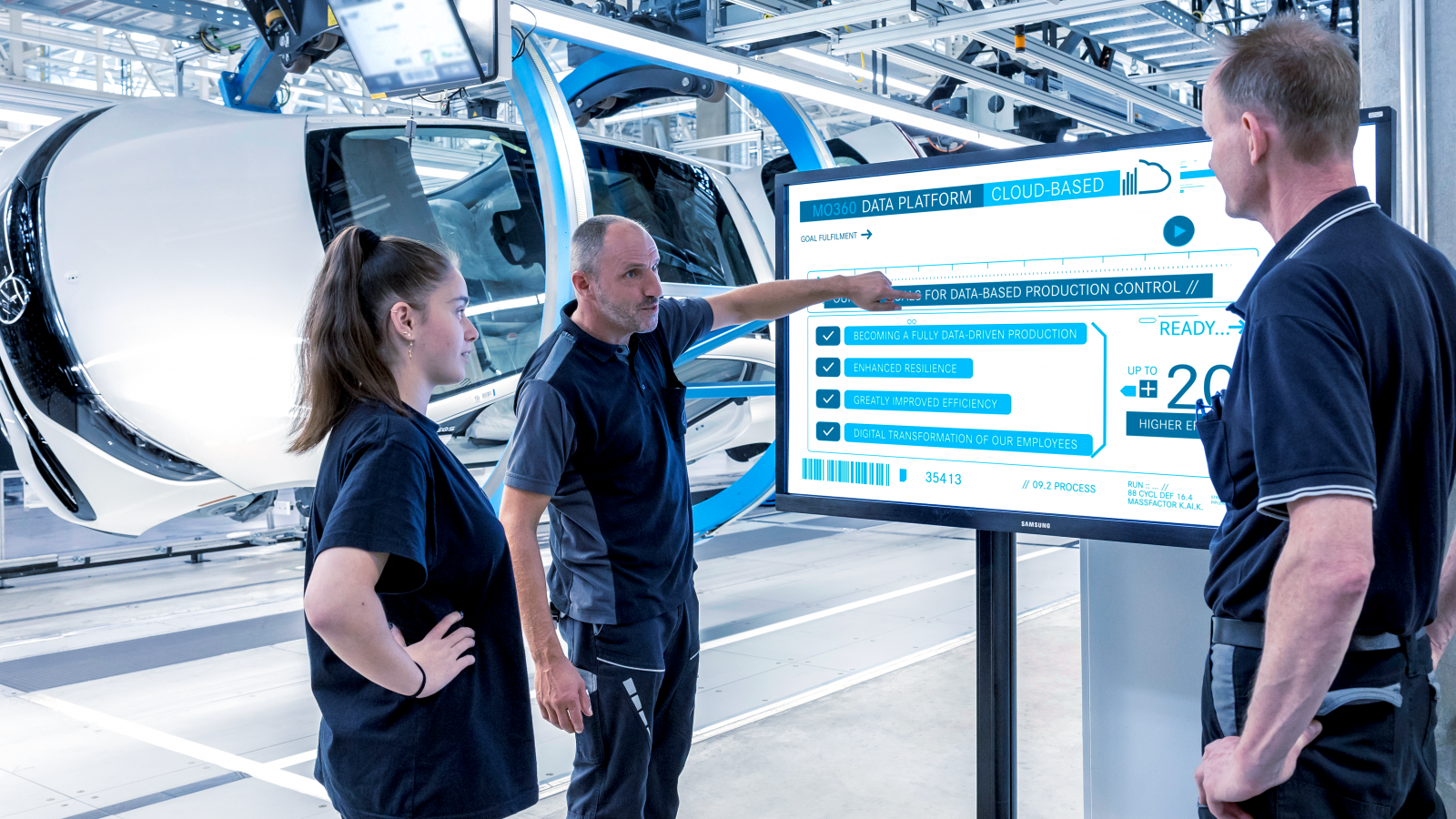 Mercedes-Benz und Microsoft: Neue MO360 Data Platform macht die Fahrzeugproduktion effizienter, resilienter und nachhaltiger. Mit der neuen, zentralen Datenplattform können Teams Produktionsdaten sofort analysieren und visualisieren.