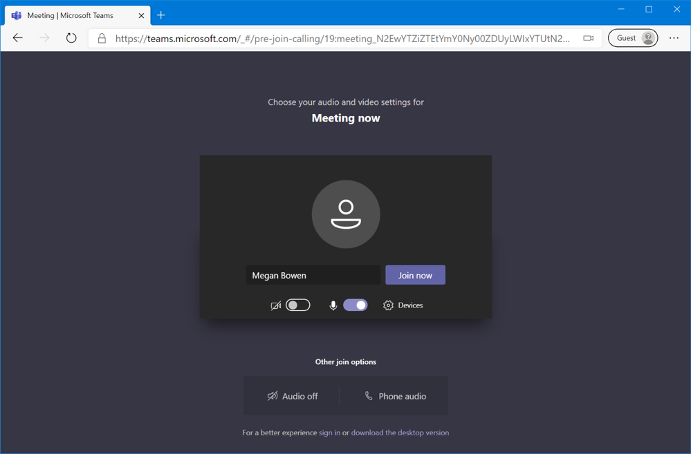 how to join a meeting in microsoft teams as a guest