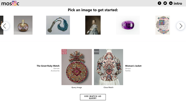 El sitio web de Mosaic explora conexiones en el arte de diferentes culturas y periodos