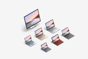Diferentes dispositivos Microsoft Surface