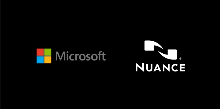 Logos Microsoft and Nuance