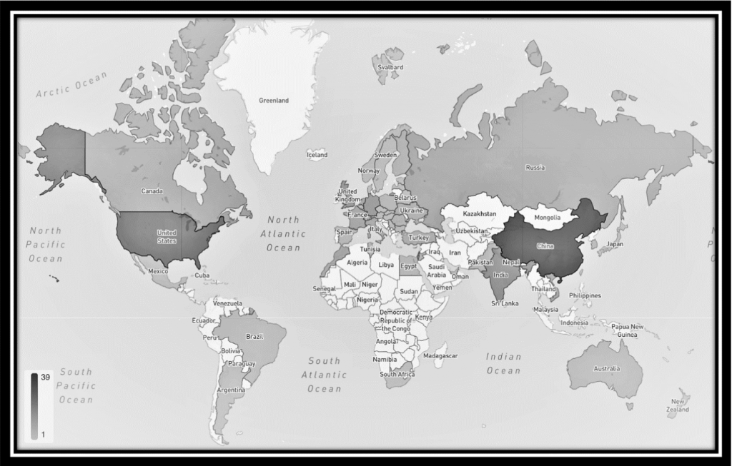 Imagen proporcionada por HackerOne, mapa global