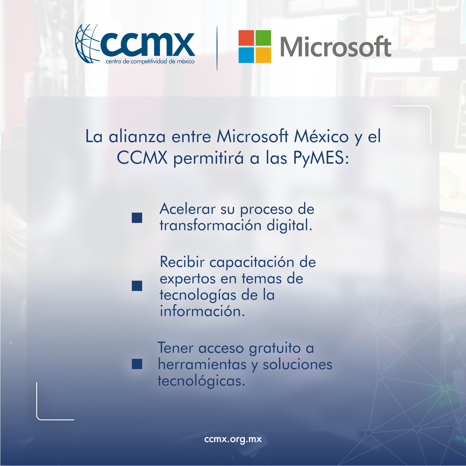 Acuerdo Microsoft México y el Centro de Competitividad de México