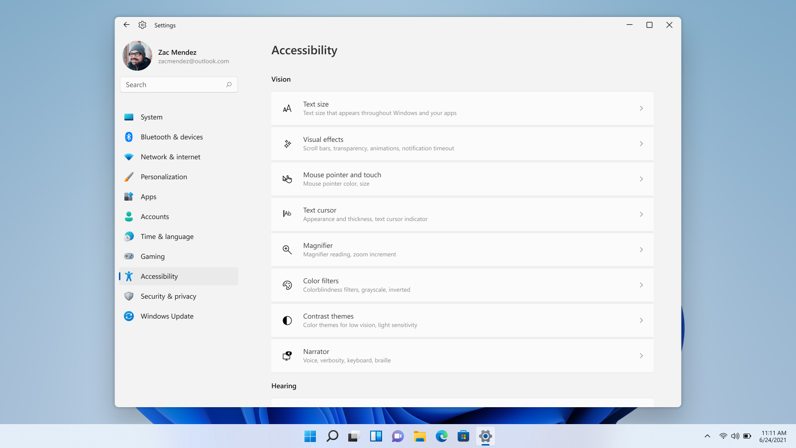 Nuevas características de accesibilidad de Windows 11