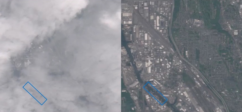 SpaceEye usa IA para predecir cómo se ve la imagen debajo de las nubes.