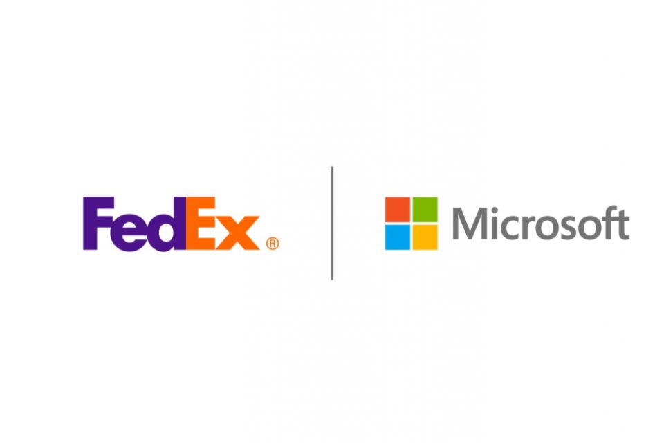 Logos de FedEx y Microsoft