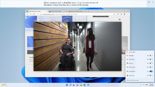 Subtítulos en vivo en Windows 11