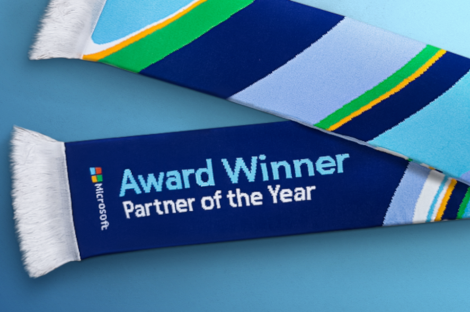 Cartel de Partner of the Year Awards 2023 de Microsoft