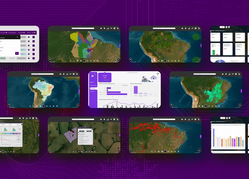 Captura de pantalla de soluciones de Agrotools en Brasil