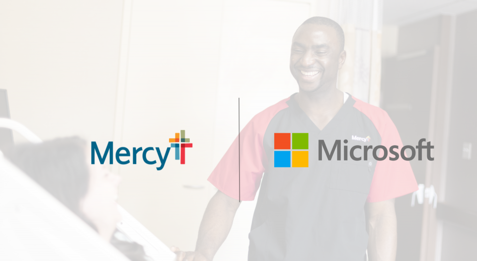 Logos de Mercy y Microsoft