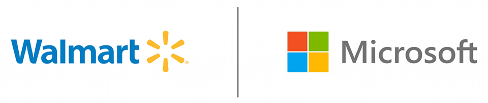 Logo Microsoft y Walmart