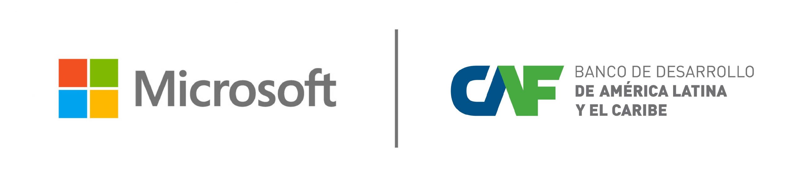 Logo Microsoft y CAF