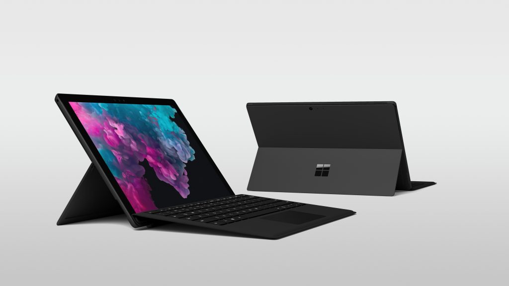 Surface Pro 6 in mattschwarz