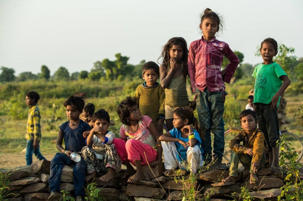 Crianças na Índia.