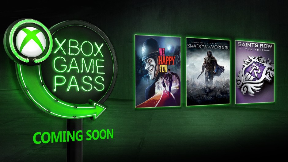 Arte com as capas de três novos jogos do Xbox Game Pass.