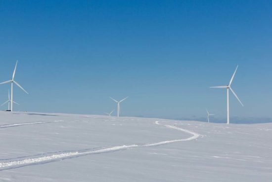 Turbinas eólicas da Siemens Gamesa na Noruega.