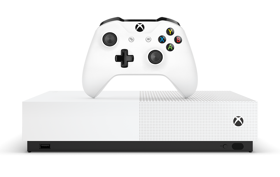 Imagem do Xbox One S All-Digital.