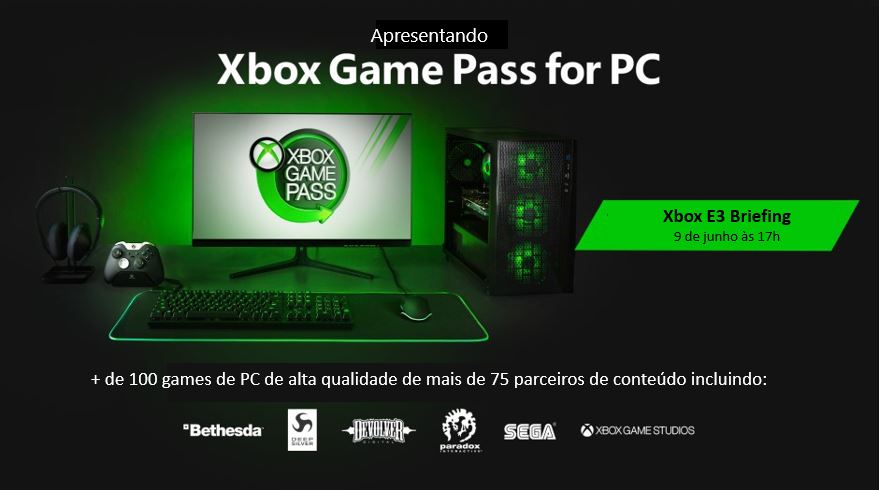 Ilustração para o Xbox Game Pass for PC.
