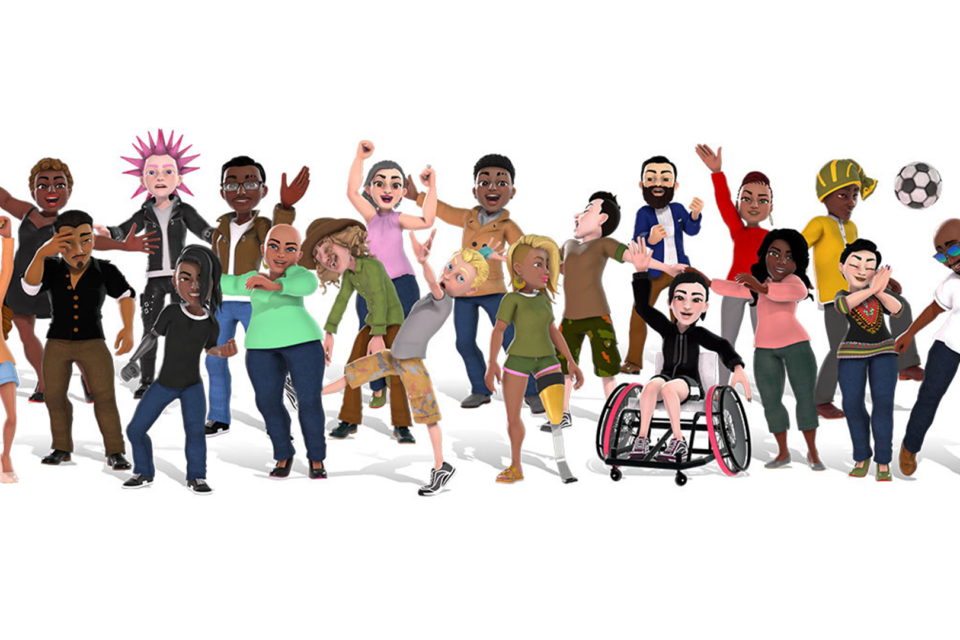 Ilustração representando pessoas de todo tipo, cor, representando a diversidade.