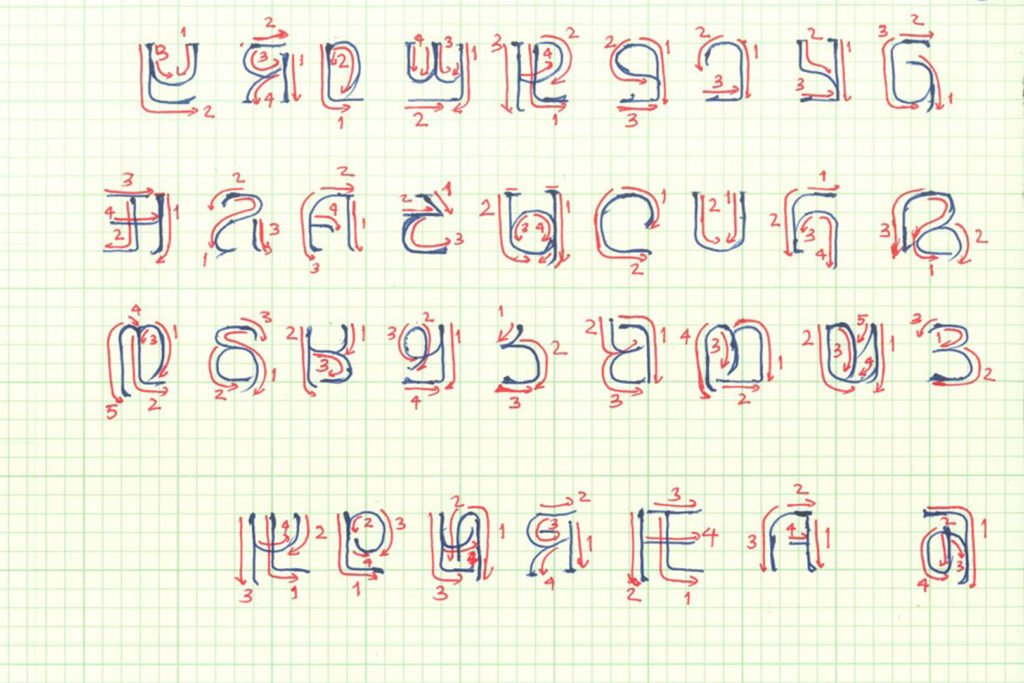 Letras do alfabelo ADLaM.
