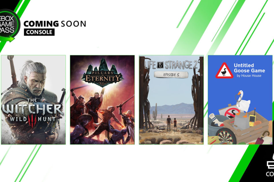 Ilustração com capas de jogos que chegam ao Xbox Game Pass