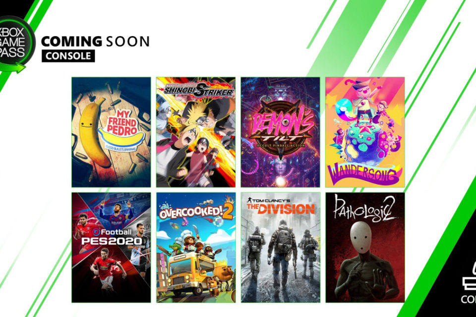 Ilustração com capas de jogos que chegam em breve ao Xbox Game Pass.