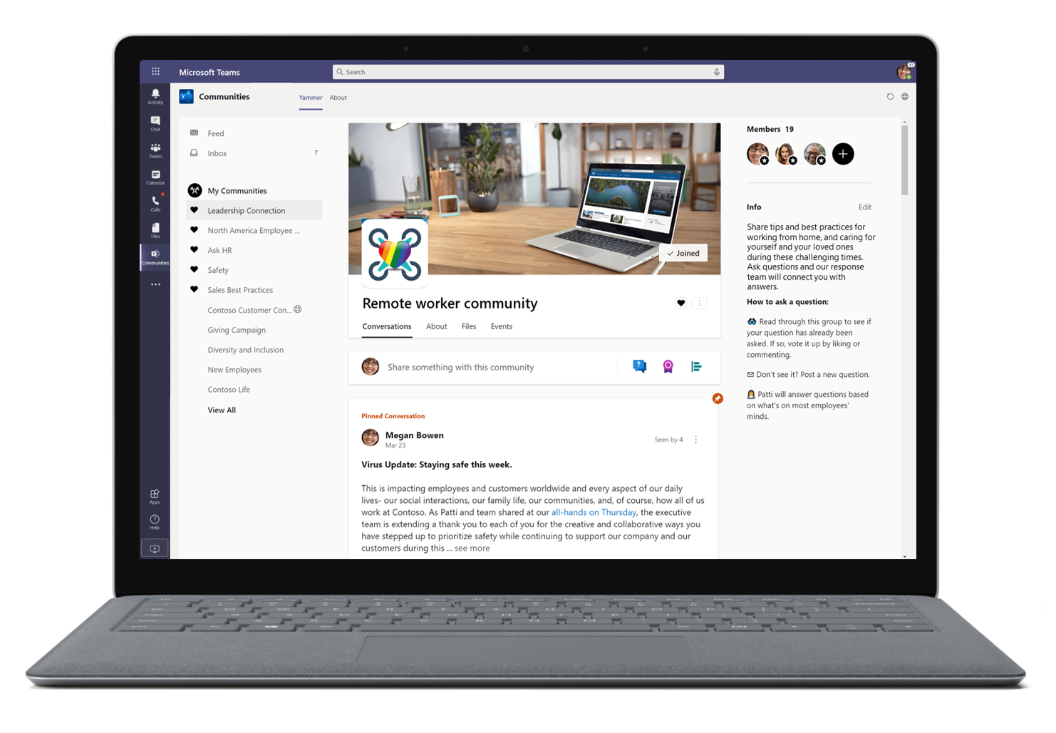 Conecte Pessoas De Toda A Organização Por Meio De Comunidades No Microsoft Teams Microsoft 1479