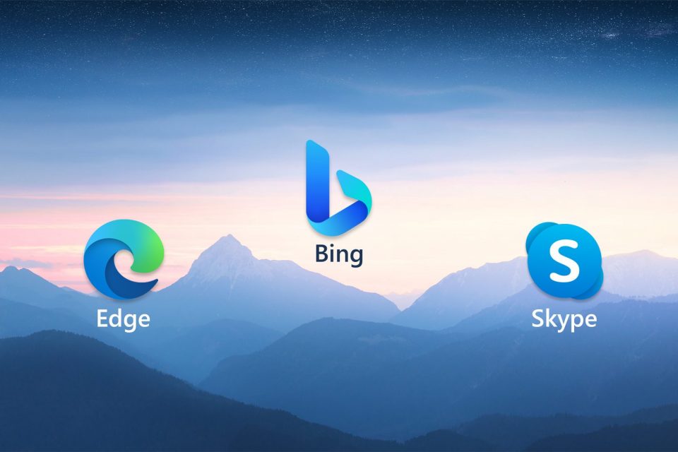 Edge Bing and Skype graphic