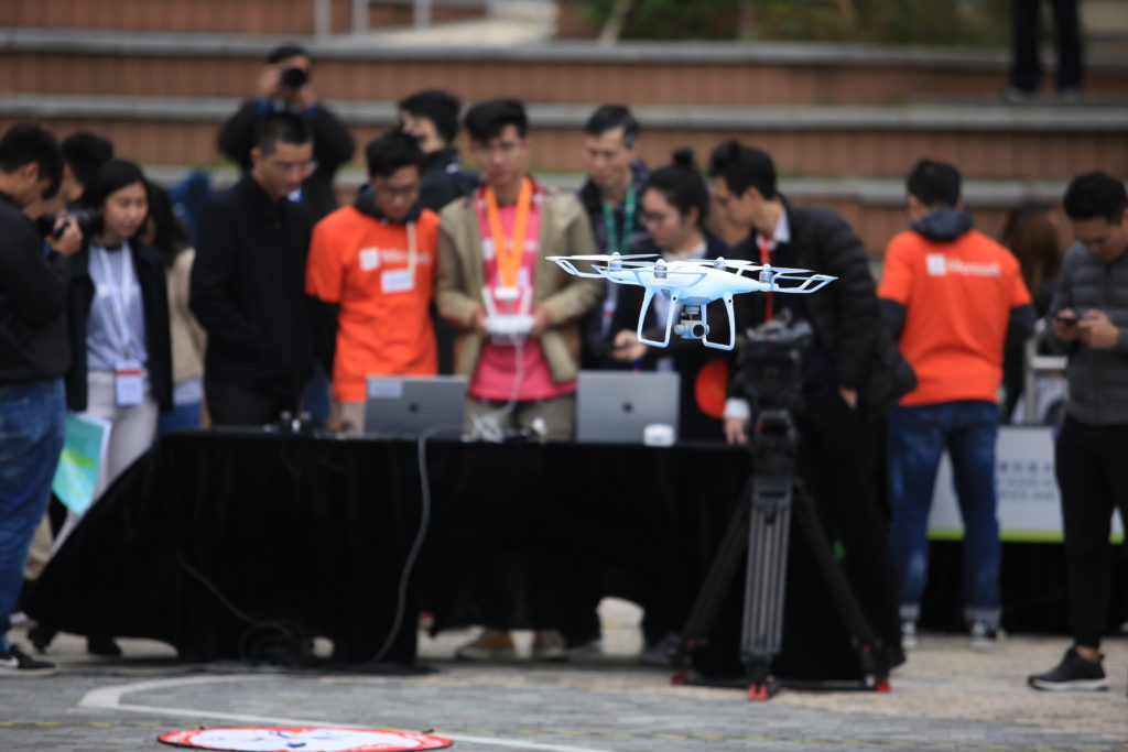 Microsoft DJI drones competition