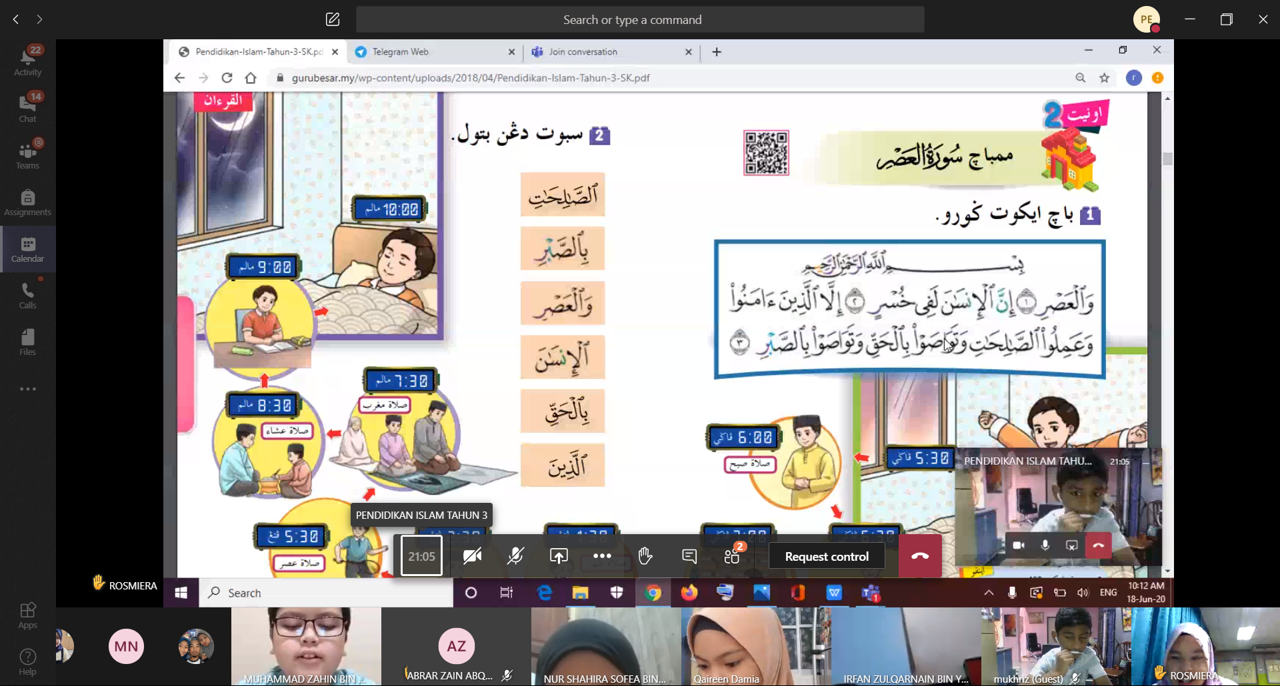 Online Pendidikan Islam class