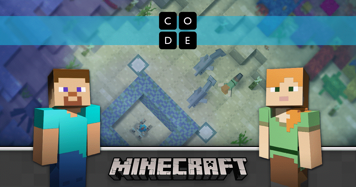 The new Minecraft Hour of Code: Voyage Aquatic