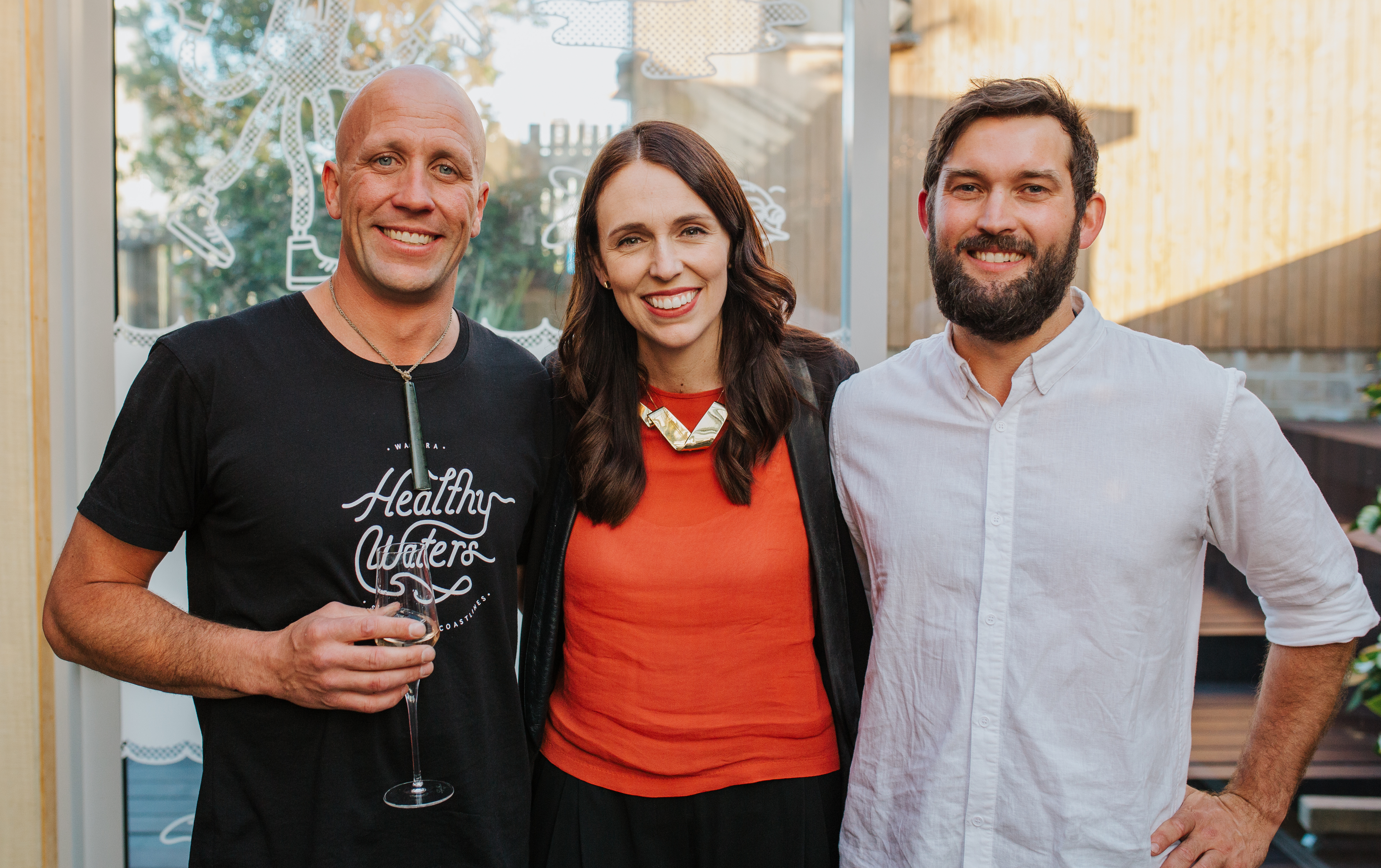 Striped Tree Productions: Jacinda Ardern, New Zealand PM, Camden Howitt and Sam Judd, Co-founders Sustainable
