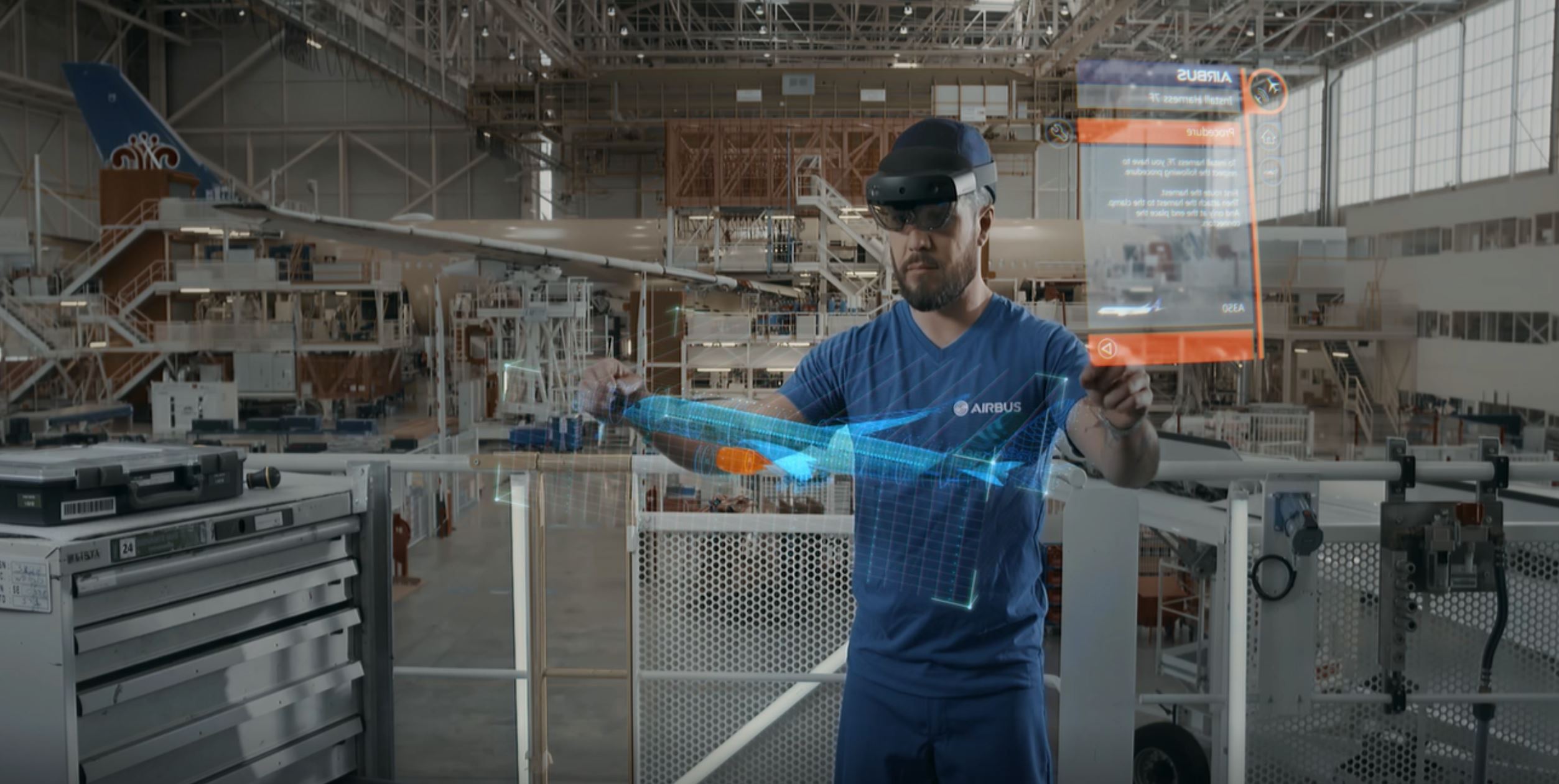 Holographic technology from Microsoft will be key to helping Airbus manufacture more aircraft faster.