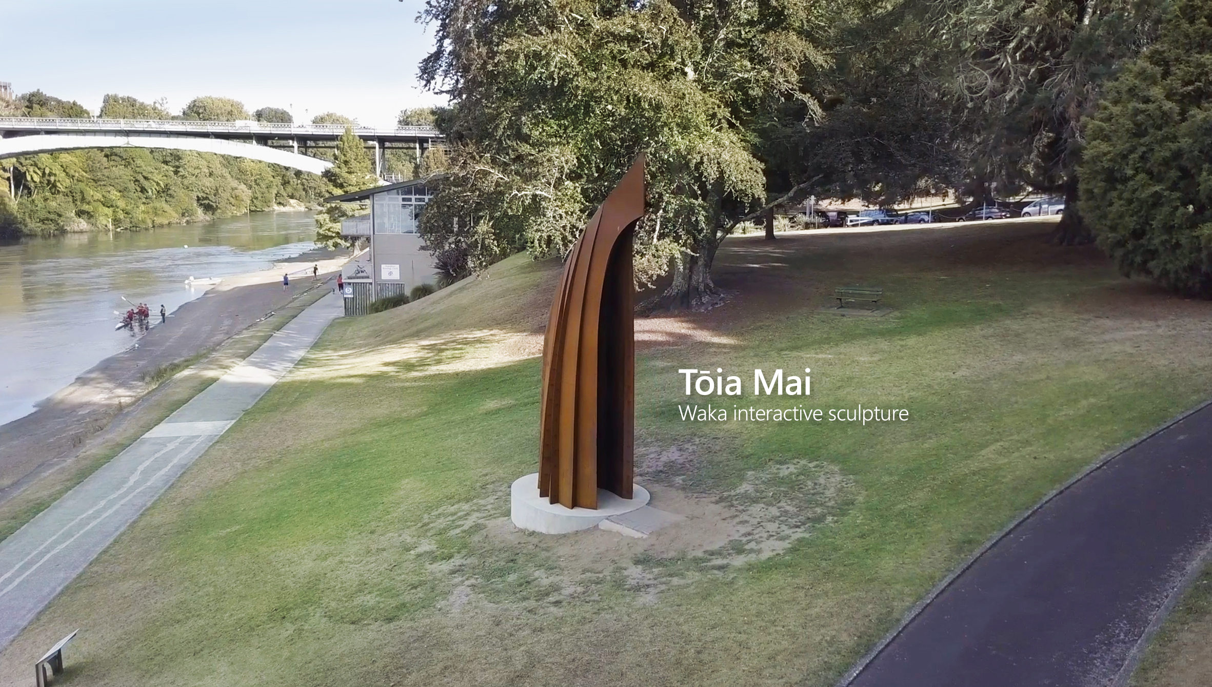 Māori-inspired interactive sculpture